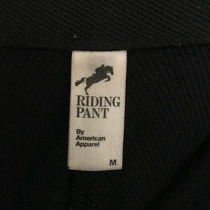 American Apparel black high waisted riding pants